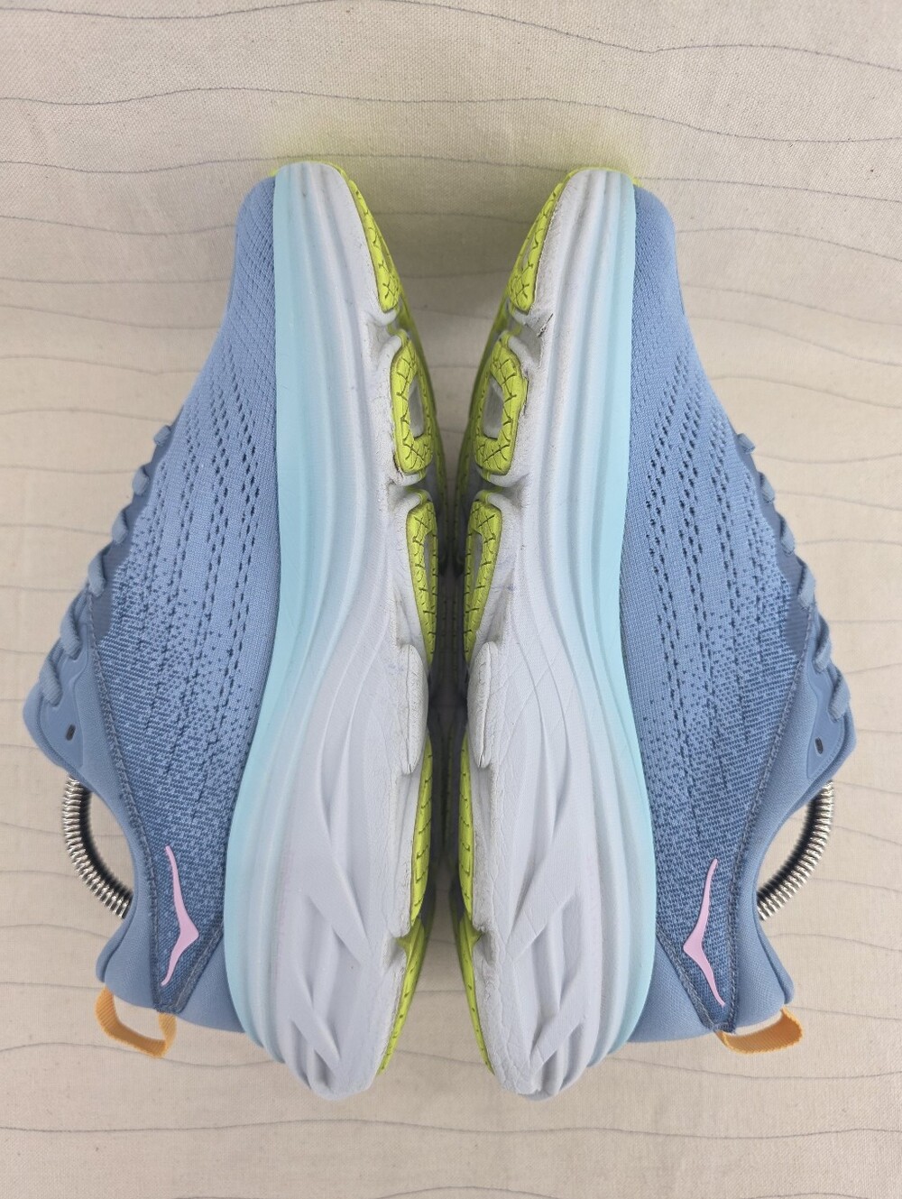 Hoka One One Womens Bondi 8 Blue Running Sneakers Shoes 1127954 Size 8.5D Wide - Picture 7 of 13